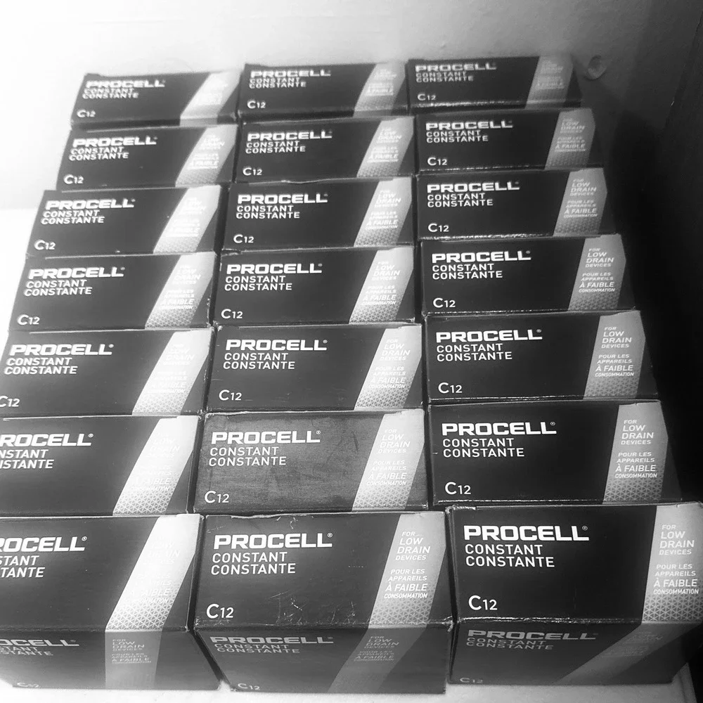 Procell‎ C Batteries 12 Pack Industrial Constant Exp 2033 New Pro Duracell